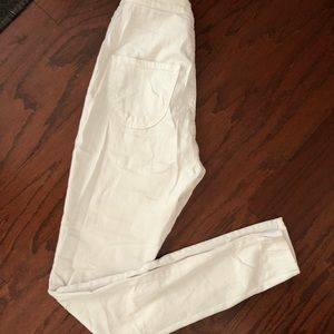 White high waisted jean